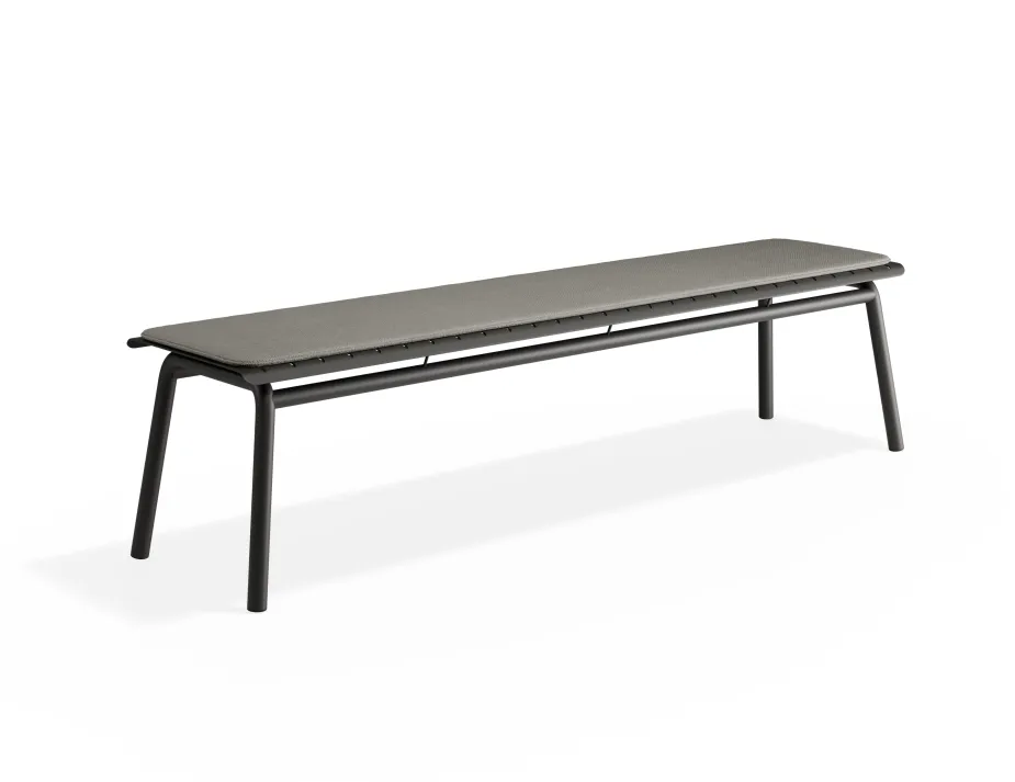 Roku Bench190 Lightgrey Charcoal