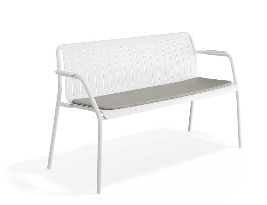 Roku Gardenbench Lightgrey White