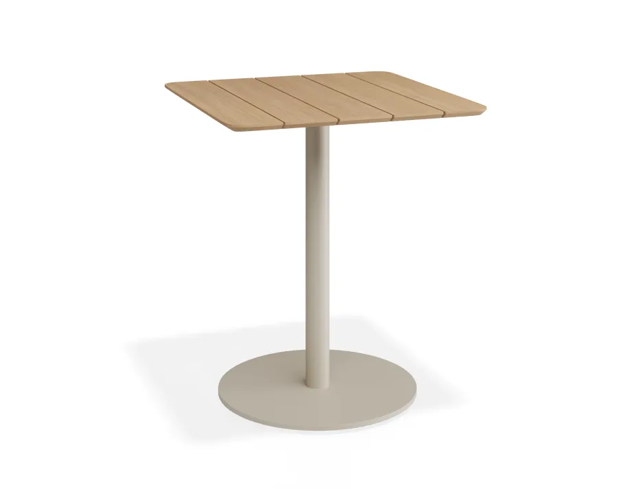 Roku Teakcafetable 65x65 Latte