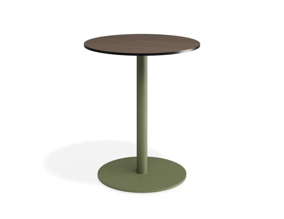 Solara 65dia Cafetable Greenbase Notaiowalnut