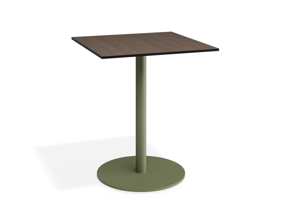 Solara 65x65 Cafetable Greenbase Notaiowalnut
