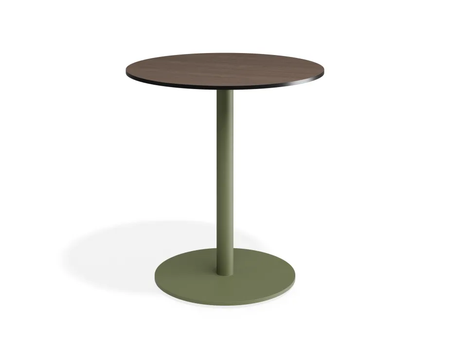 Solara 70dia Cafetable Greenbase Notaiowalnut
