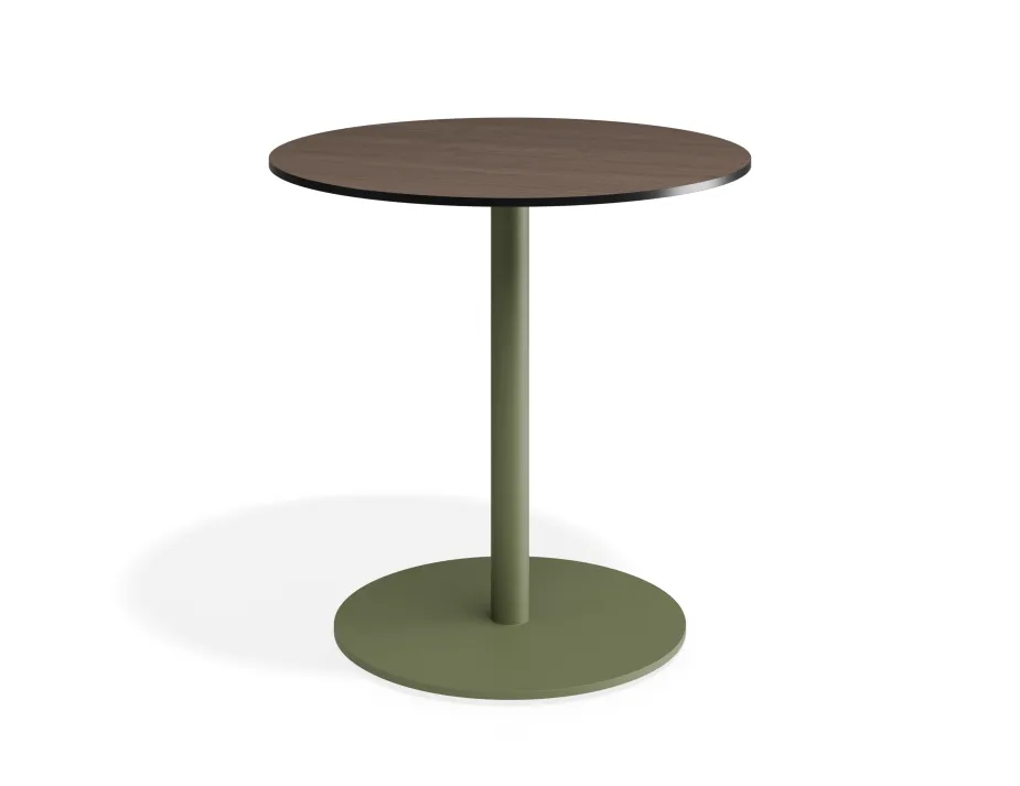 Solara 75dia Cafetable Greenbase Notaiowalnut