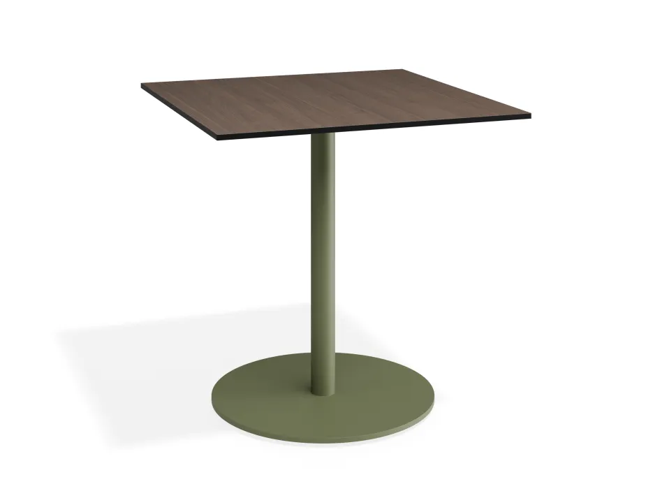 Solara 75x75 Cafetable Greenbase Notaiowalnut
