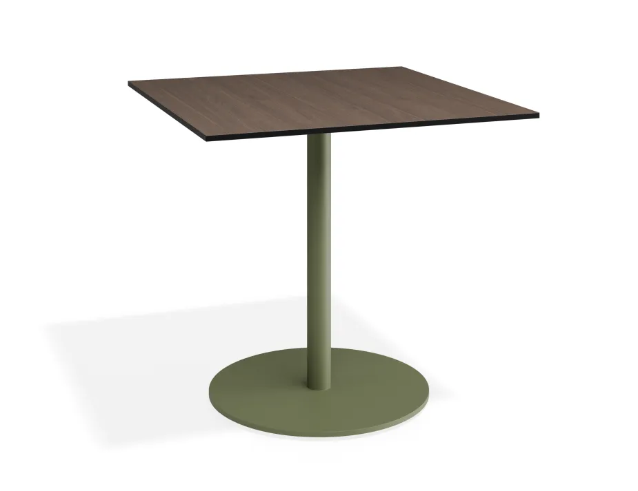 Solara 80x80 Cafetable Greenbase Notaiowalnut