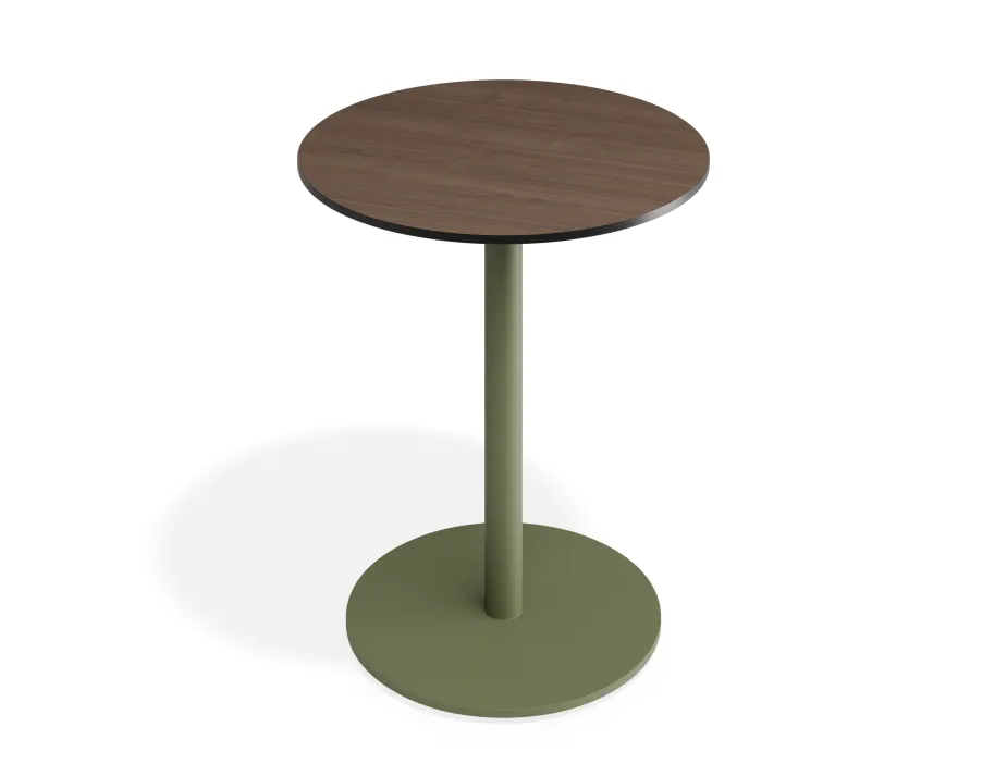 Solara 65dia Cafetable Greenbase Notaiowalnut