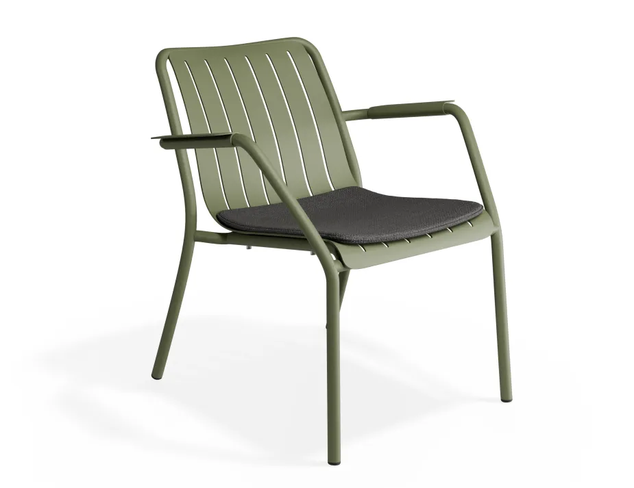 Roku Loungechair Charcoal Green