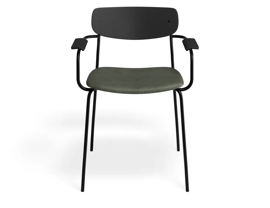 Rylie Armchair Ashblack Greenpu