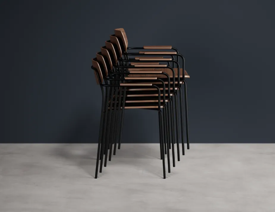 Rylie Armchair Walnut Walnut