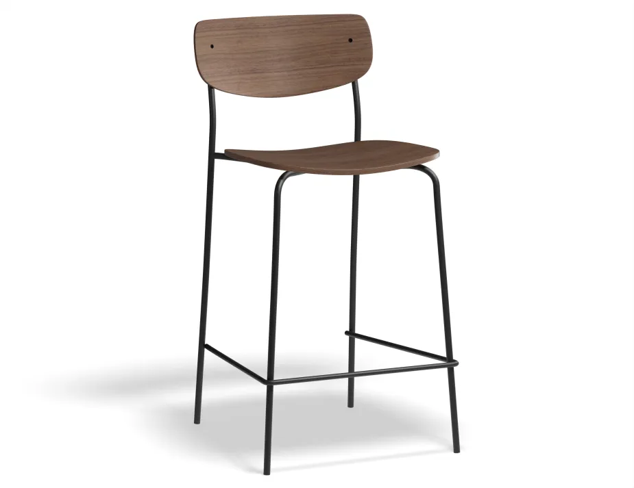 P1 Rylie Stool 65cm Walnut Walnut