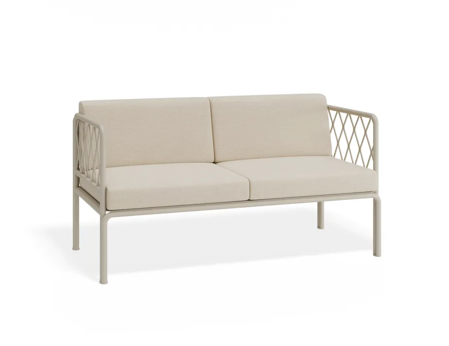 Seville 2seater Latteframe Huskcushion