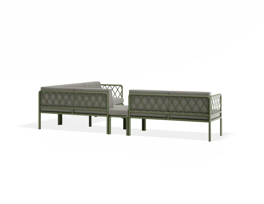 Sevillev2 Configj Greenframe Lightgreycushion Cushionextension