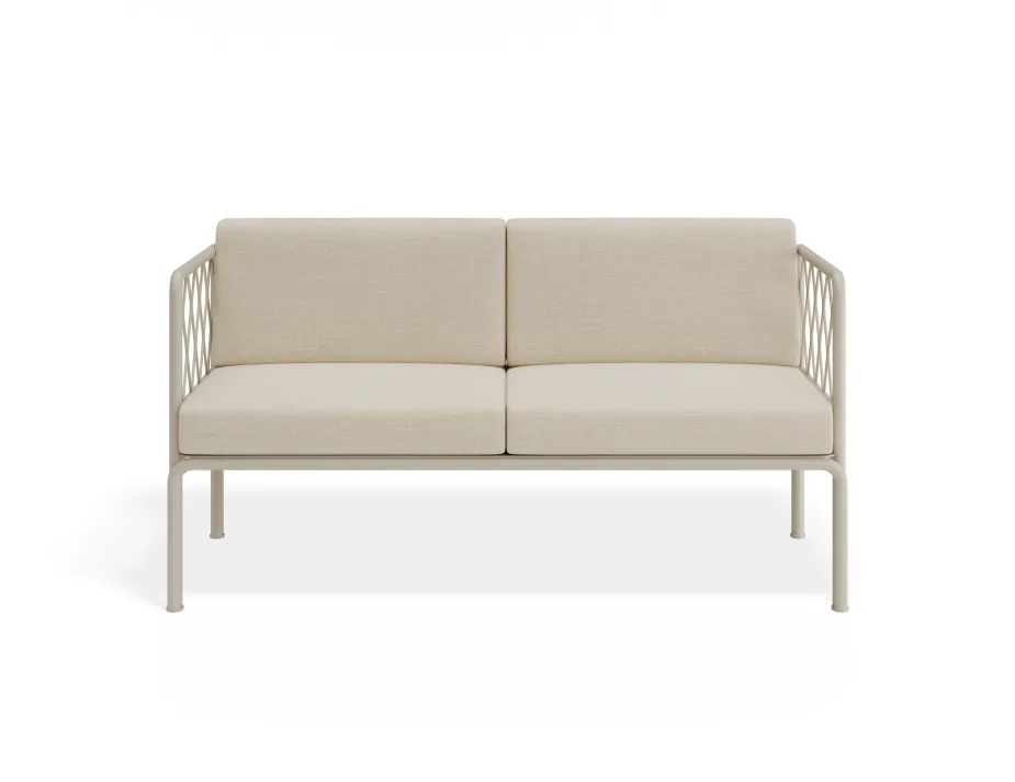 Seville 2seater Latteframe Huskcushion