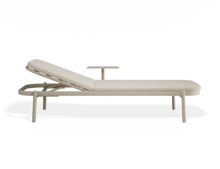 Verano Sunlounge Sidetable Latteframe Huskfabric