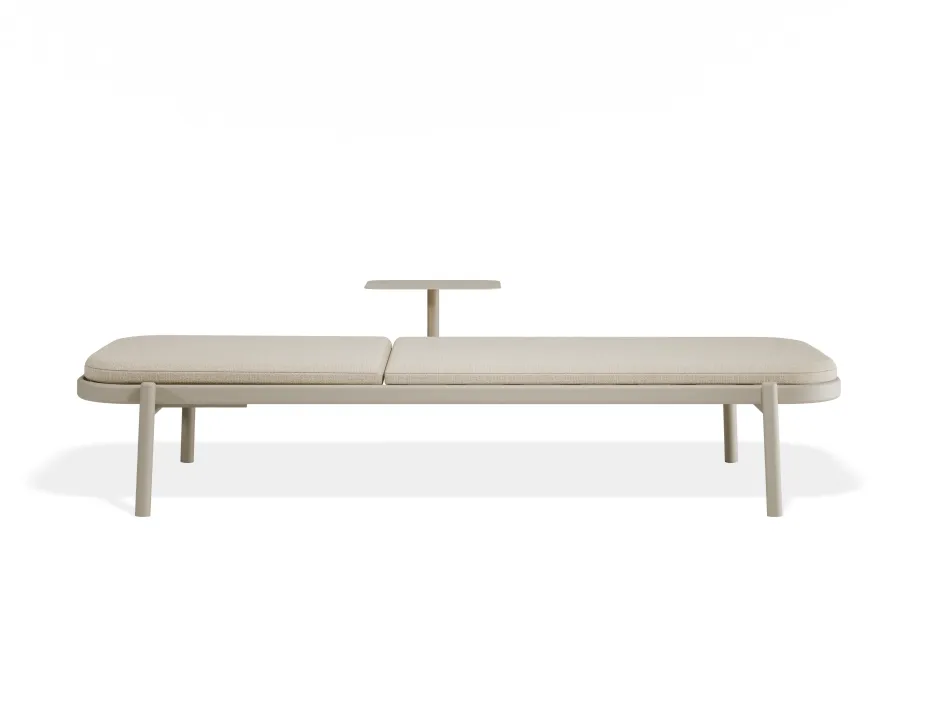 P 3b Verano Sunlounge Sidetable Latteframe Huskfabric