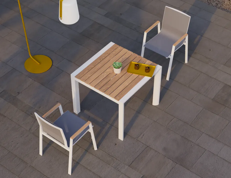 Vydel White Outdoor Table