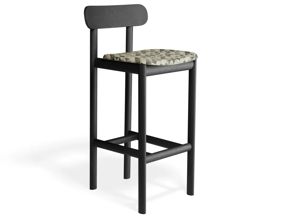 Zarav6 Barstool Black Eucalyptpyramid