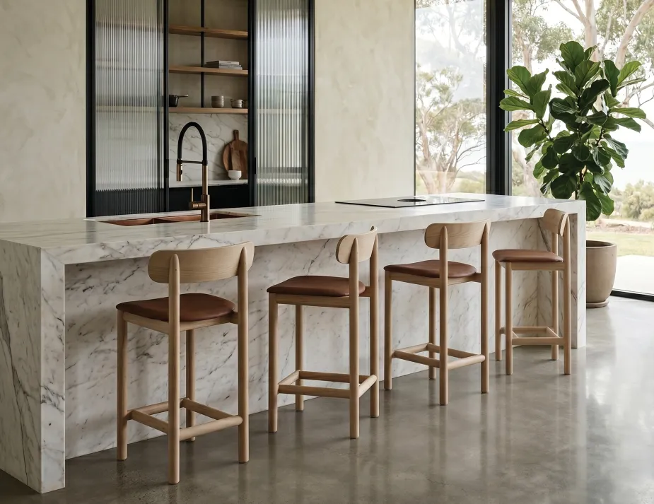 Modern Wooden Bar Stool