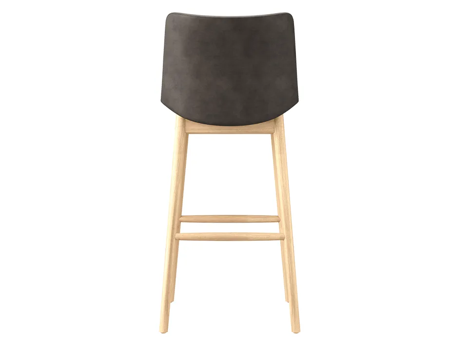 Flow Stool Wood Legs Back
