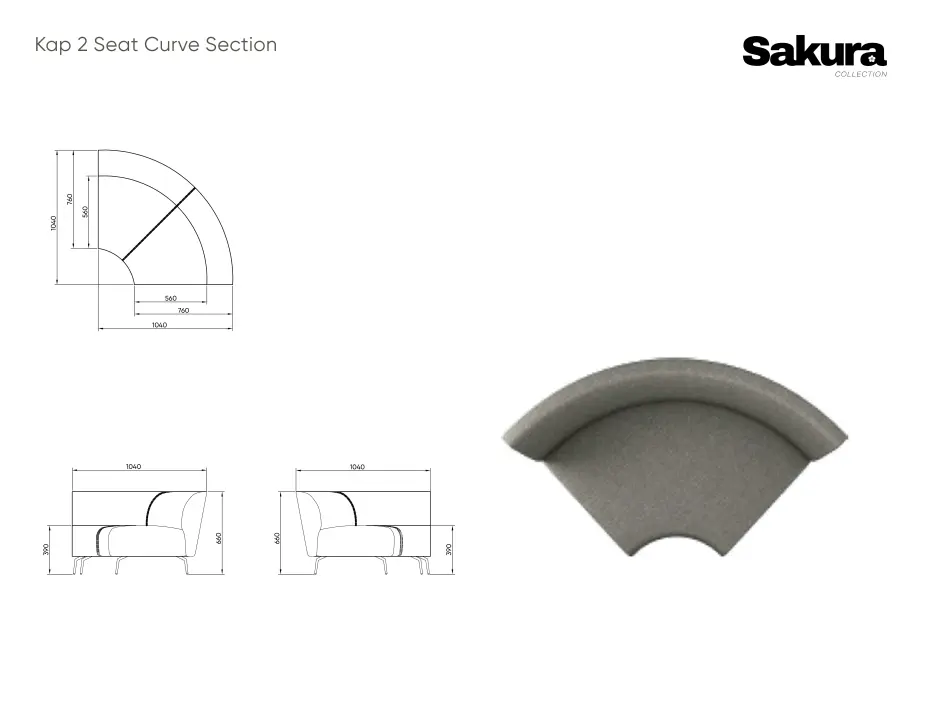 Sakura Kap 2 Seat Curve Section Website