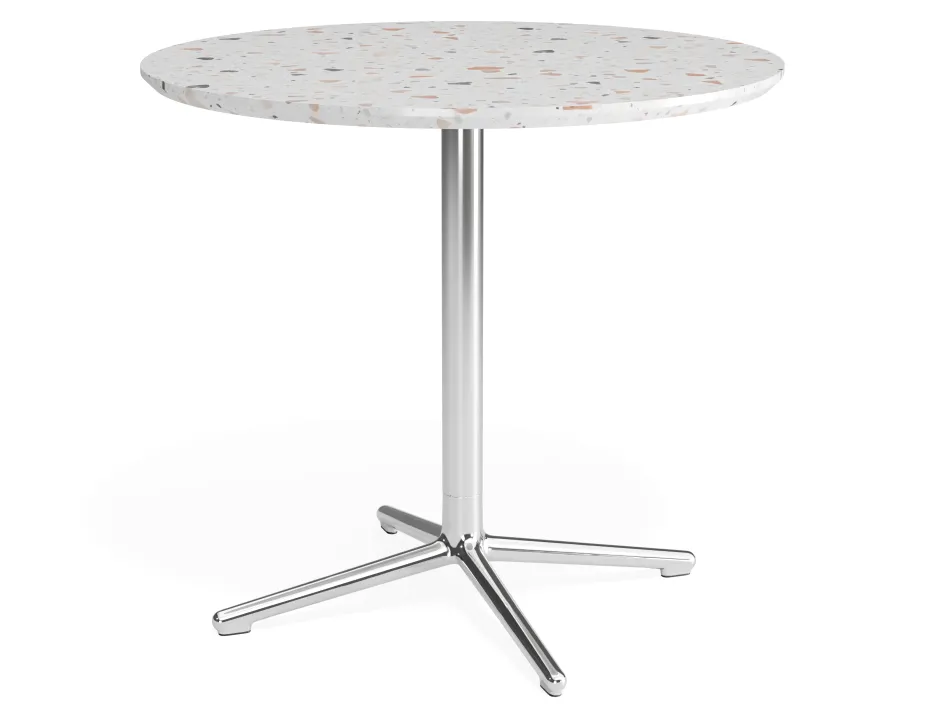 Place Cafetable 800dia Terrazzo Chrome