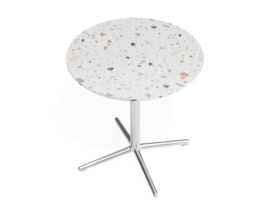 Place Cafetable 700dia Terrazzo Chrome
