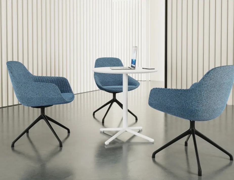 Place Cafe Table White 70cmdia