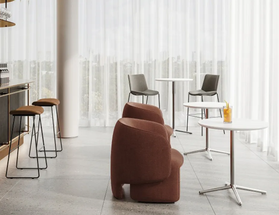 Place Cafe Table White 70cmdia