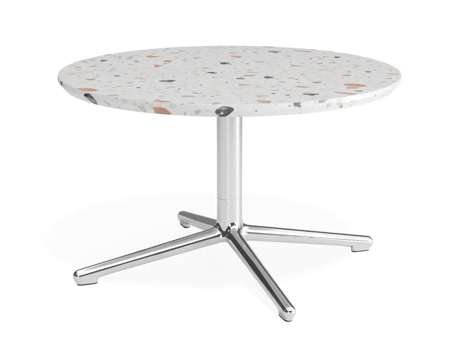 Place Coffeetable 700dia Terrazzo Chrome