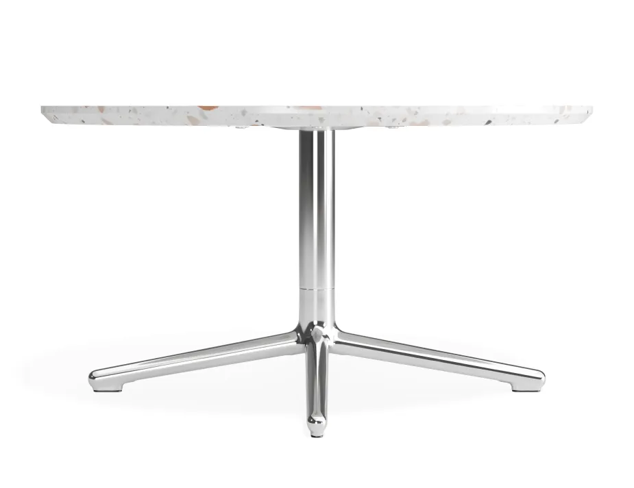 Place Coffeetable 800dia Terrazzo Chrome