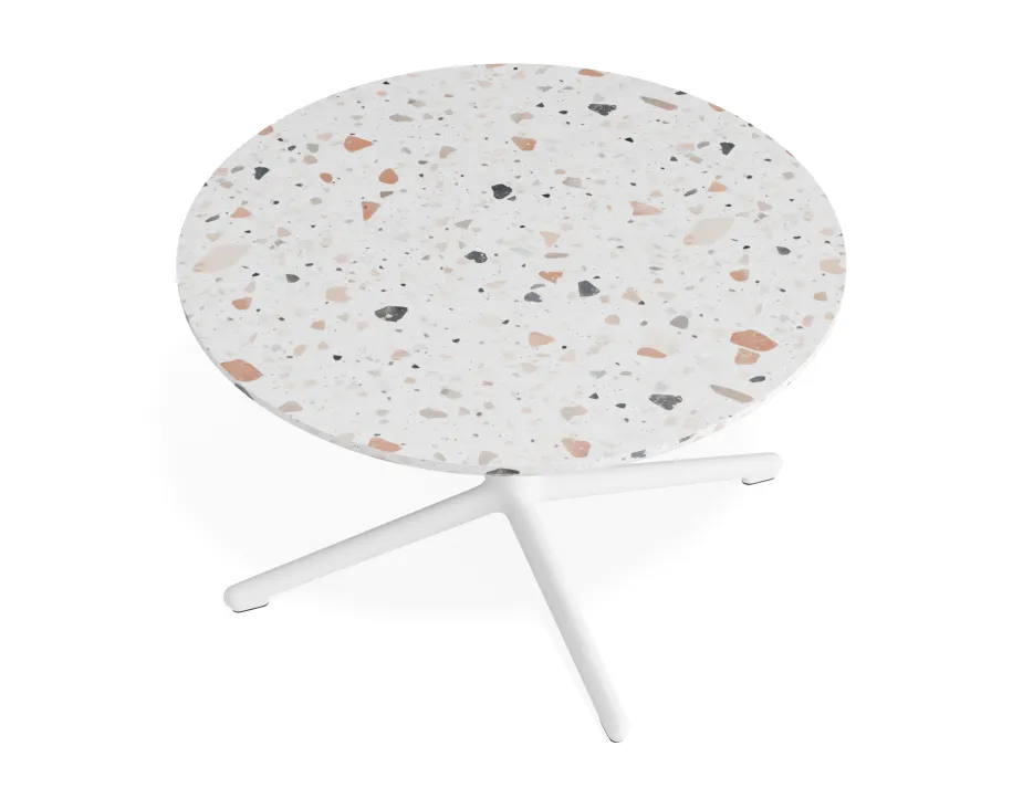 Place Coffeetable 700dia Terrazzo White