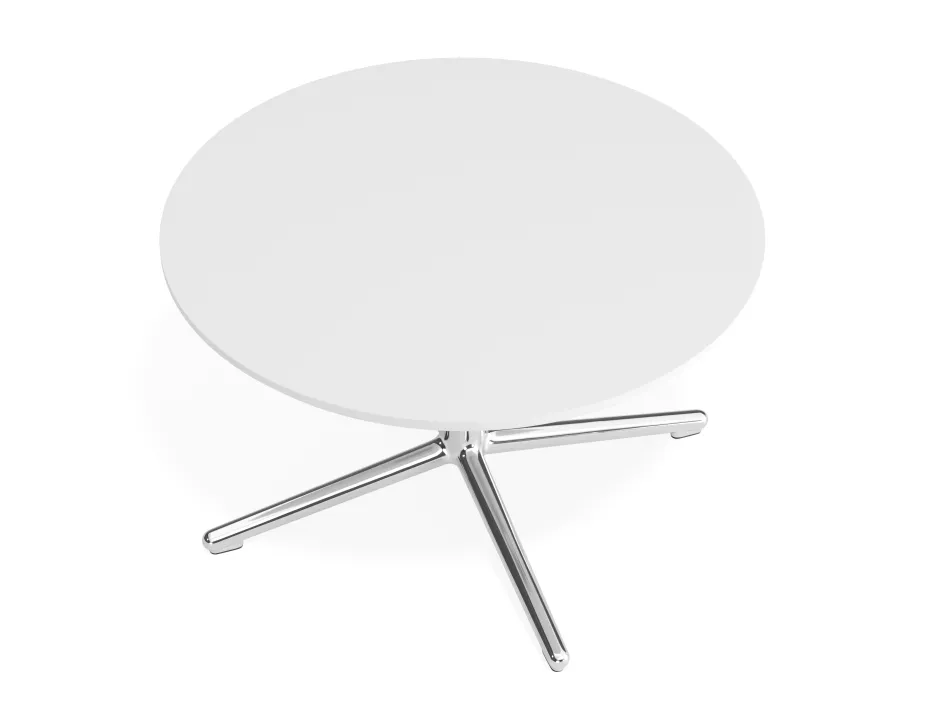Place Coffeetable 700dia White Chrome