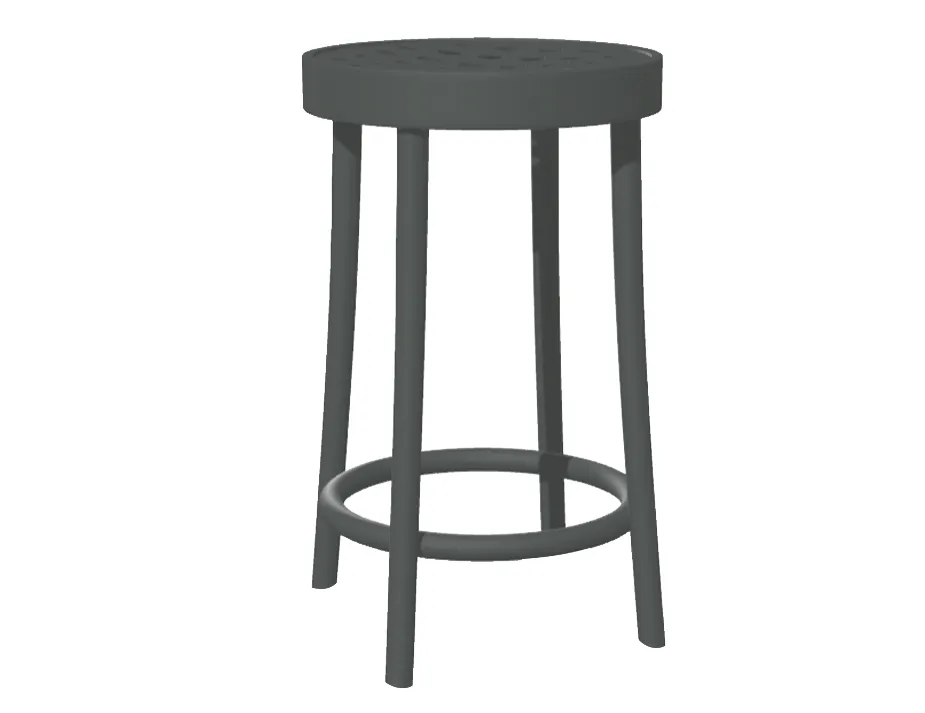 822 Barstool 63cm Grey Shadow Pigment