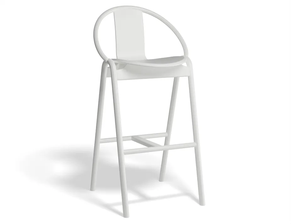 Again Barstool 75cm Seatpad Whitepigment Prince