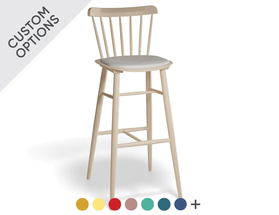 Ironica Bar Stool Upholstered