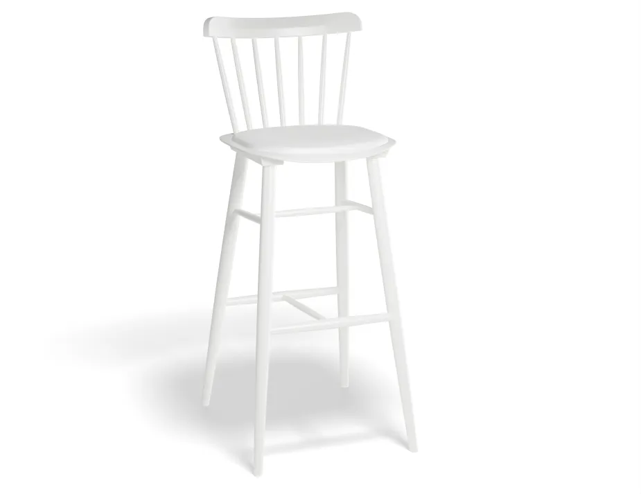 Ironica Barstool 80cm Pad Whitepigment Prince