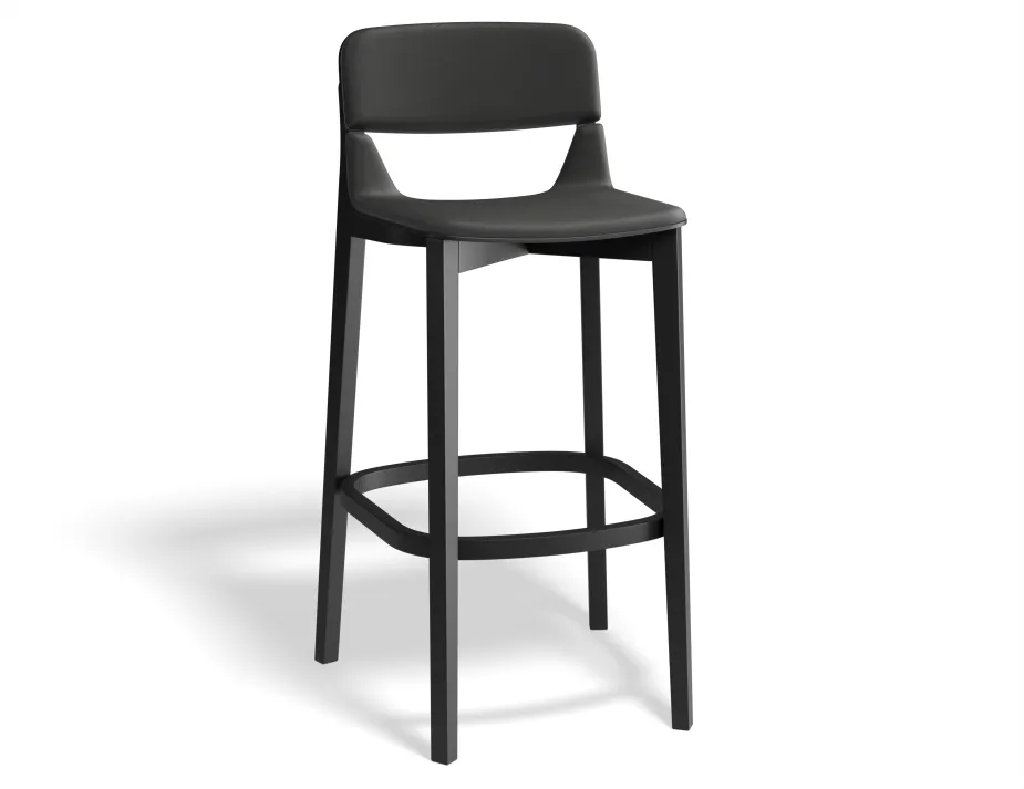 Leaf Barstool Pad Blackgrain Mdr
