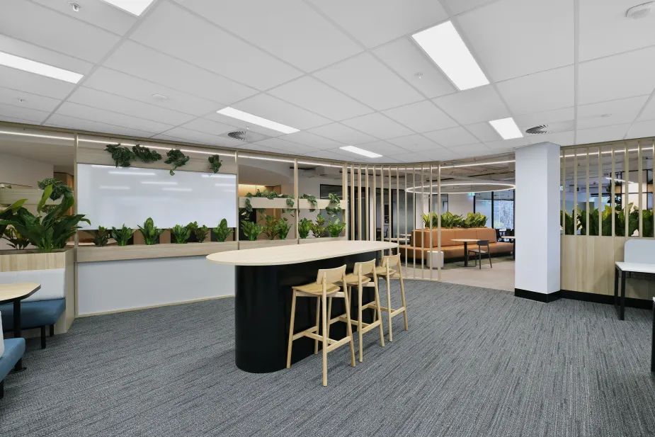 Modern office breakout area 