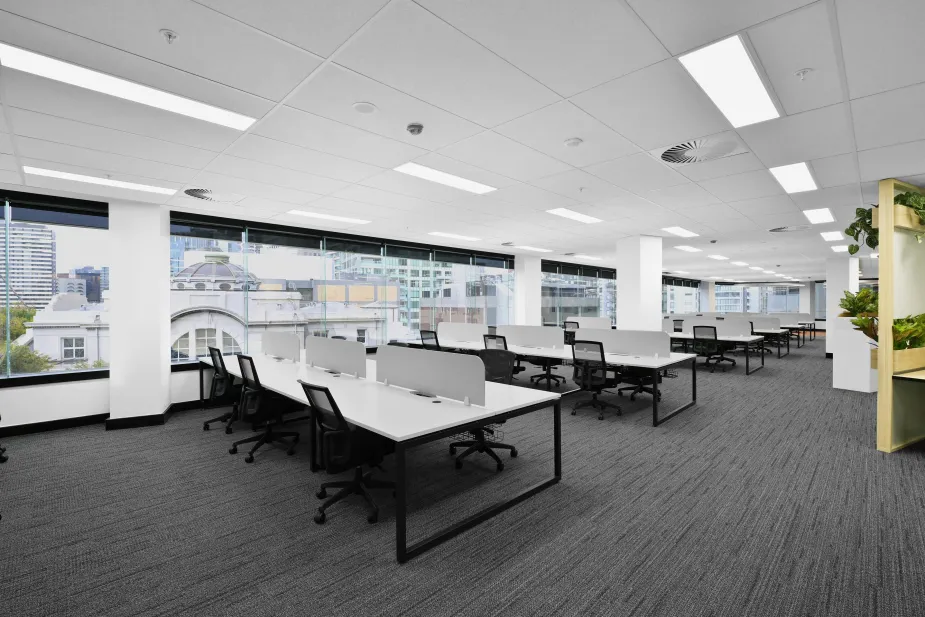 A modern office workspace