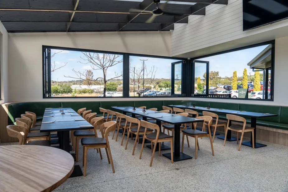 Dining chairs and tables