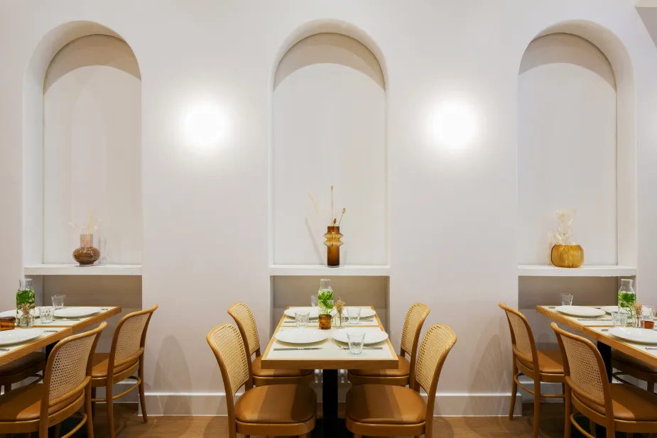 Dining chairs and tables