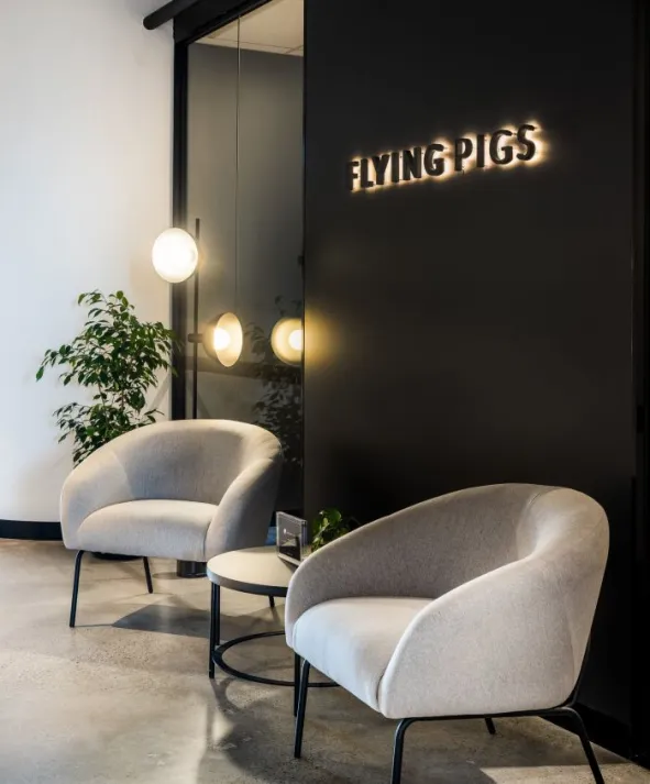 A modern waiting room