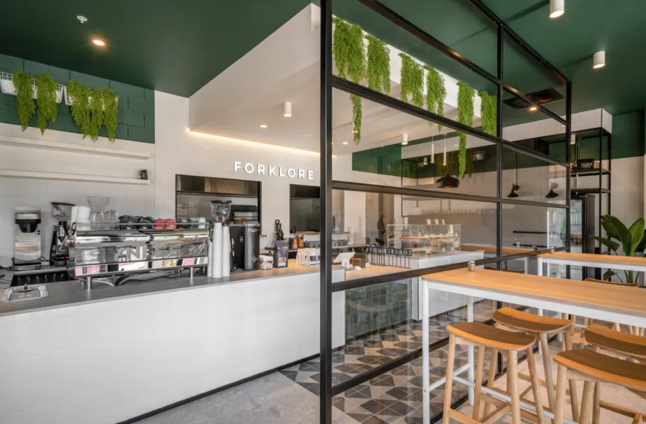 Modern café interior design