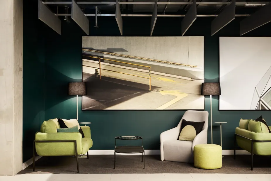 Modern lounge area