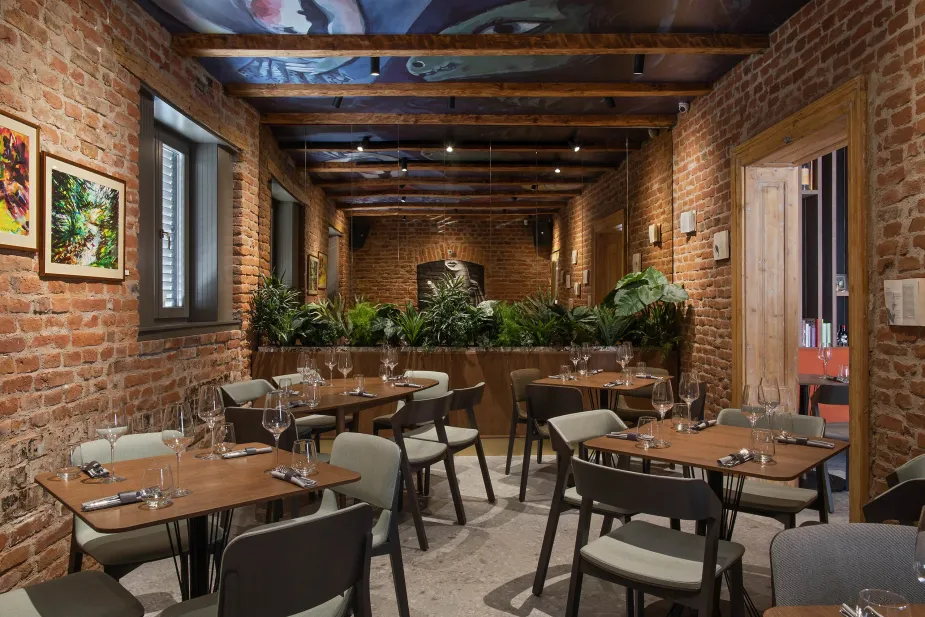 Modern restaurant interior