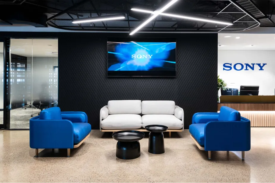 Modern reception area