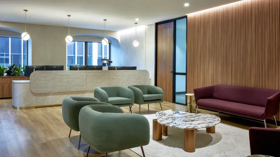  Elegant fertility clinic lobby