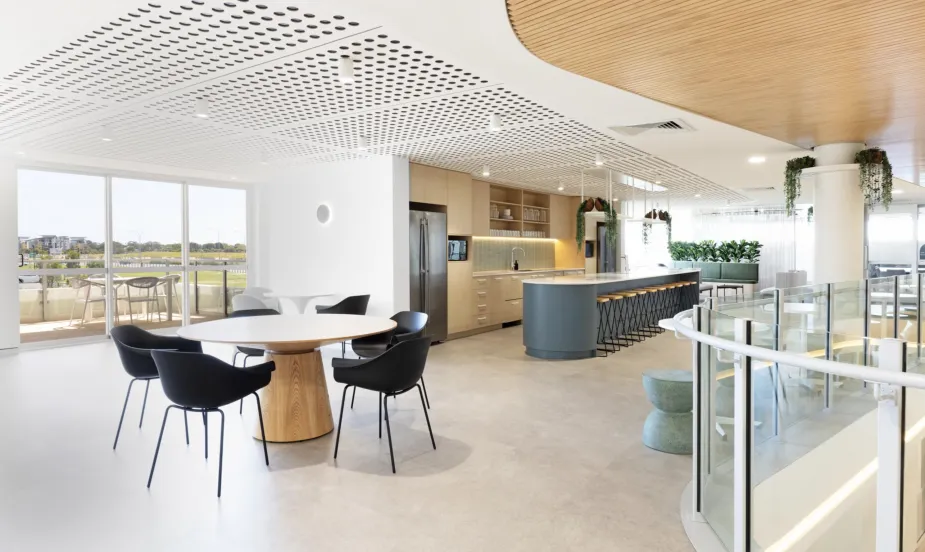 An open space kitchen
