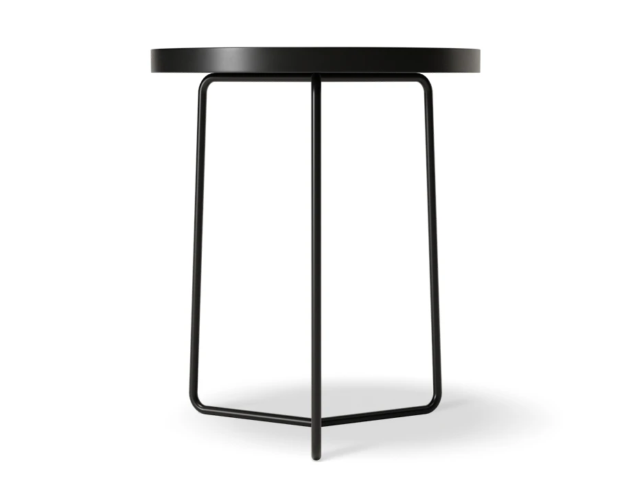 Side View Alora All Black Side Table