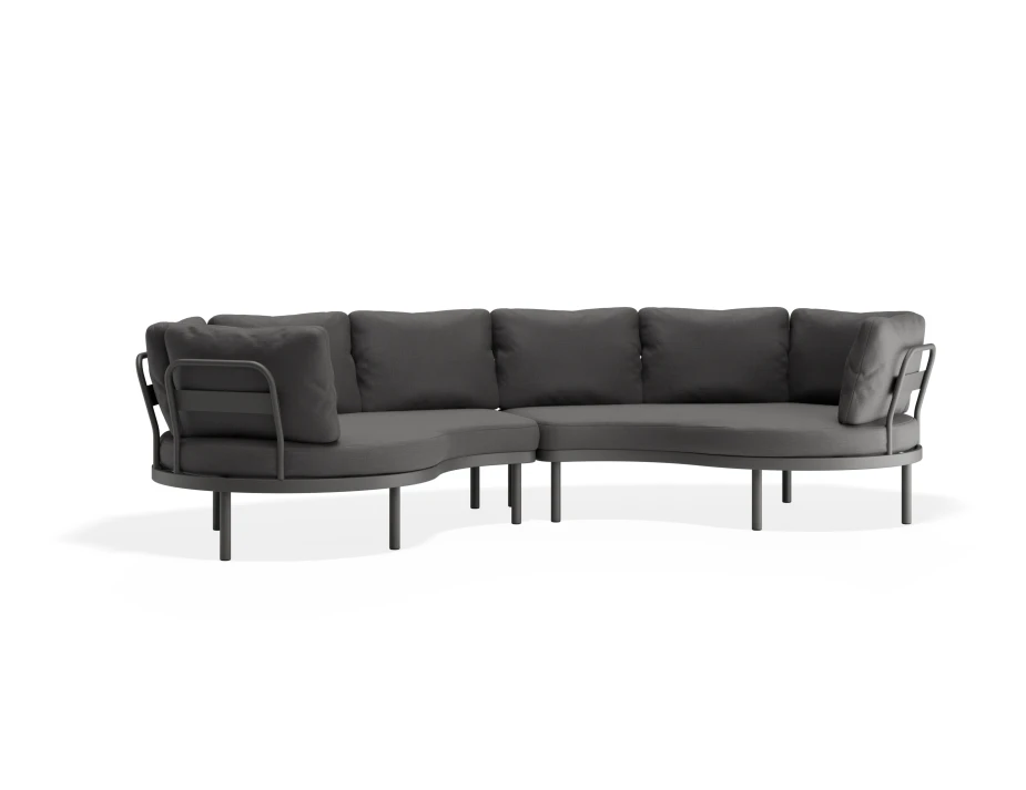 Aluna Outdoorsofa Configc Charcoal Darkgrey
